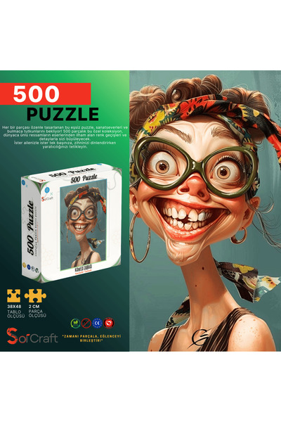 Soi Craft 500 Piece Puzzle Cartoon Life Is Tasteless