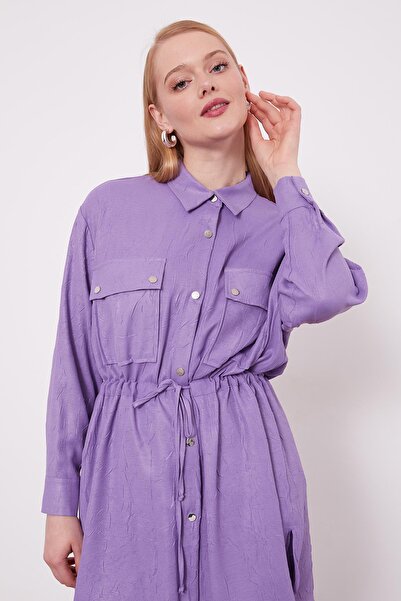 Levidor Purple Gathered Waist Trousers Sports Suit