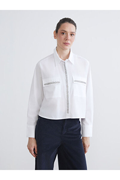 LC Waikiki Stoned Oversize Women's Shirt