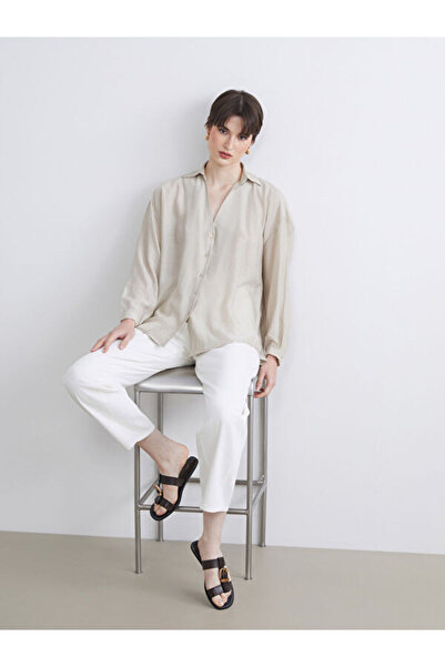 LC Waikiki Textured Poplin Women's Shirt