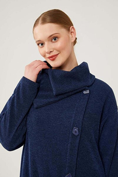 Levidor Indigo Tunic and Trousers Set - Button Detailed