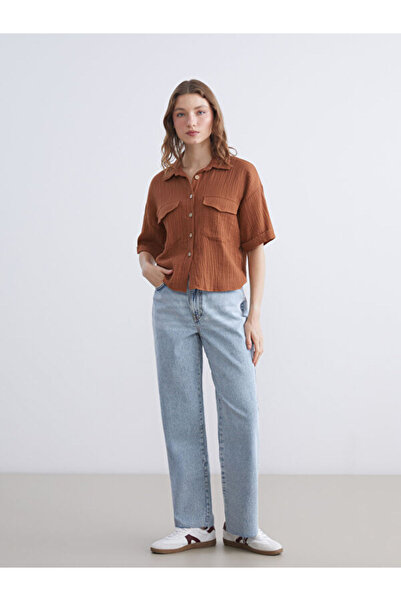 LC Waikiki Textured Muslin Women's Shirt