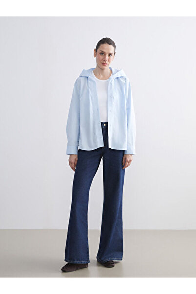 LC Waikiki Cămașă oversize pentru femei cu glugă