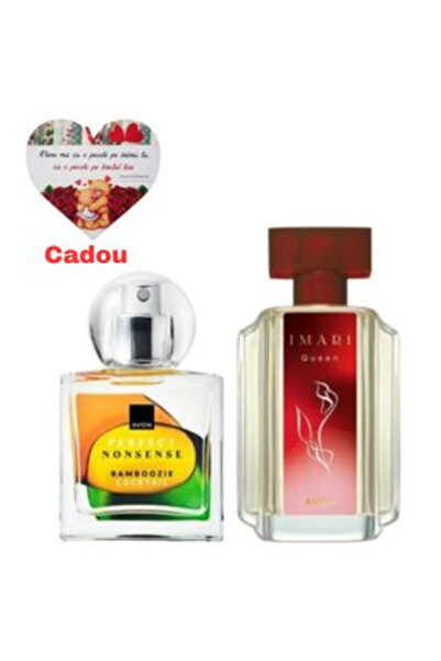 AVON Imari Queen EDT 50 ml + Perfect Nonsense Bamboozie 50 ml + personalized heart magnet