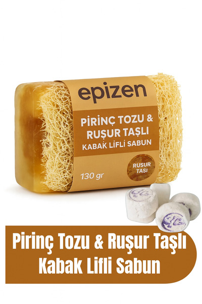 EpiRelax Ruşur Taşı ve Pirinç Tozu Sabunu – Doğal Cilt Temizliği, , Gözenek S...