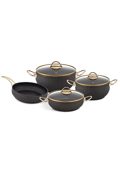 FODİS Penguin 7-Piece Granite Cookware Set
