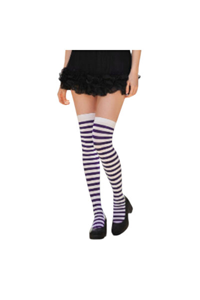 Star Fashion Sosete subtiri trei sferturi, set 3 bucati, model cu dungi, stil...