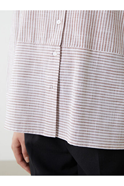 LC Waikiki Striped Poplin Women's Shirt