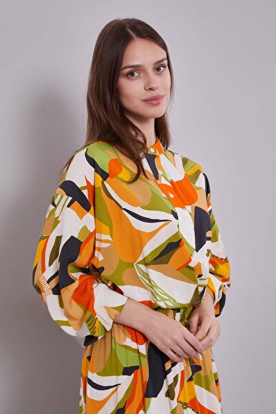 Levidor Acid mixed patterned skirt suit