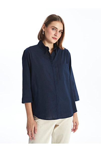 LC Waikiki Cămașă simplă cu mânecă lungă pentru femei