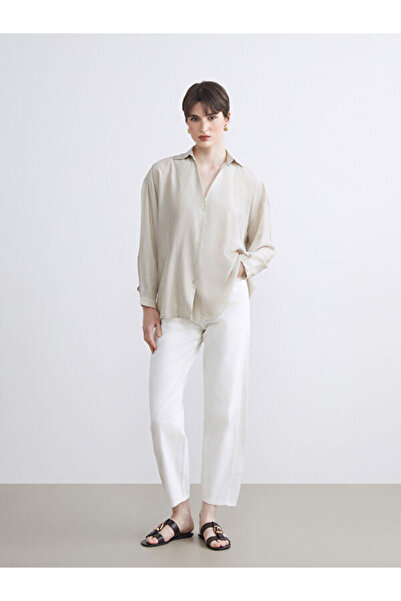 LC Waikiki Textured Poplin Women's Shirt