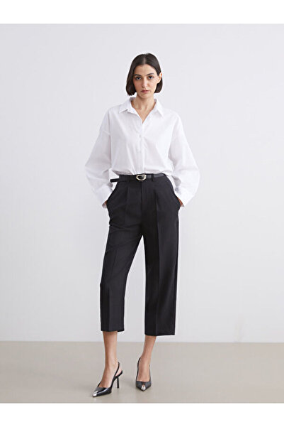 LC Waikiki Off-Shoulder Oversized Women's Shirt