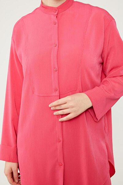 Levidor Fuchsia Pleated Judge Collar Fabric Set