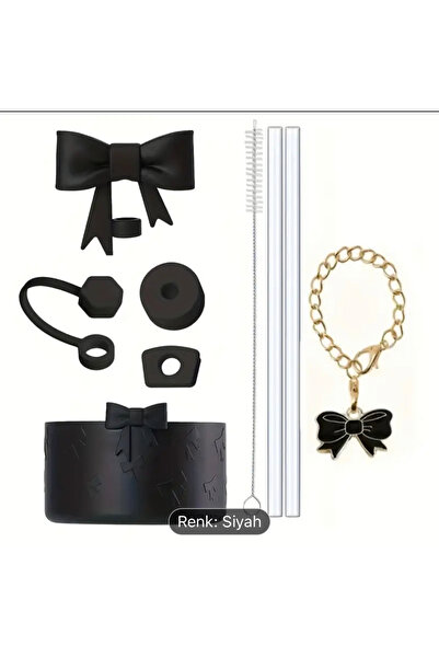 elamindunyasi 1,18 Litre 40 oz Termos için Siyah Silikon Süs ve Aksesuarlar, ...