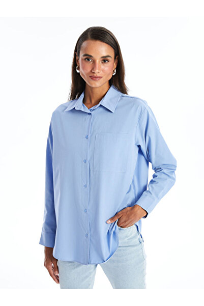 LC Waikiki قميص نسائي من البوبلين مقاس كبير