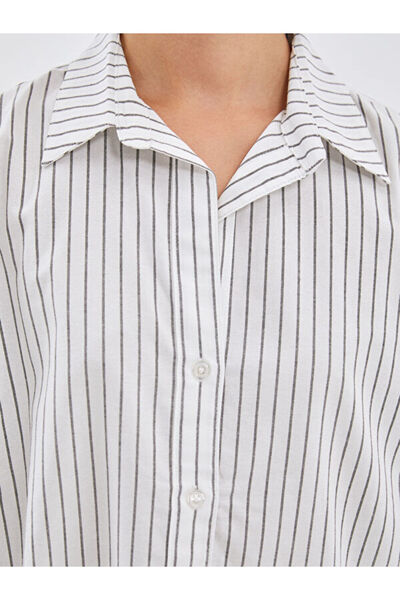 LC Waikiki Striped Poplin Women's Shirt