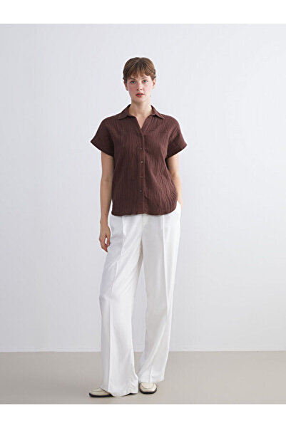 LC Waikiki Γυναικείο πουκάμισο με υφή μουσελίνας