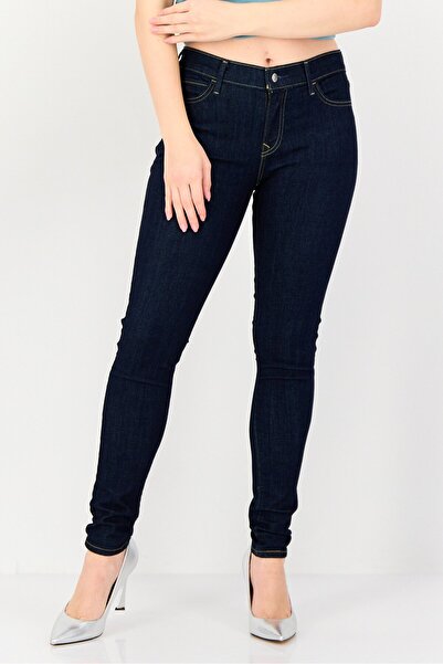 Levi's Women Skinny Fit Washed Denim Jeans, Navy