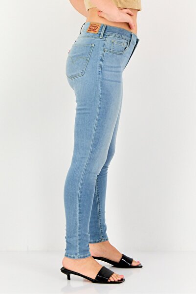 Levi's Women 710 Skinny Fit Washed Stretchable Denim Jeans, Light Blue