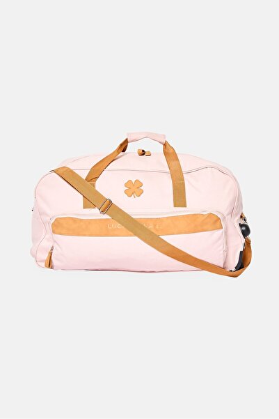 LUCKY BRAND Brand Logo Rolling Duffle Bag, Pastel Pink