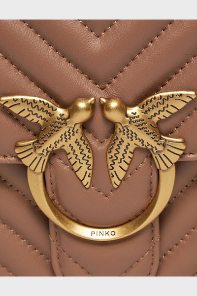 PİNKO Genuine Leather Adjustable Chain Strap Bag Bag 100941 A0Gk D01Q