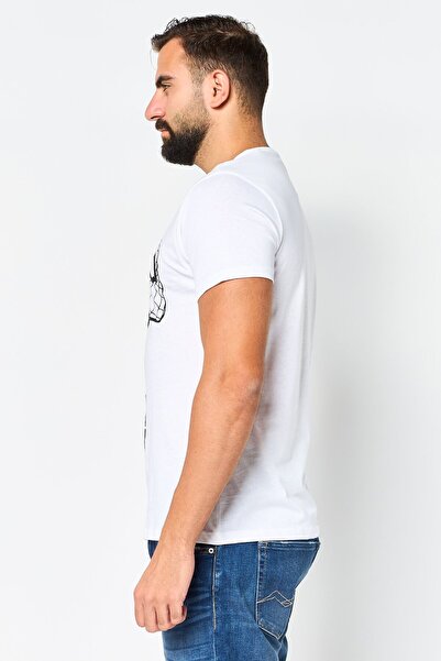 DIFUZED x Marvel Men Crew Neck Short Sleeve Spider Man T-Shirt, White