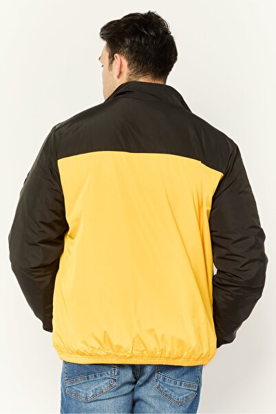 Nautica Men Embroidered Logo Bomber Jacket, Yellow
