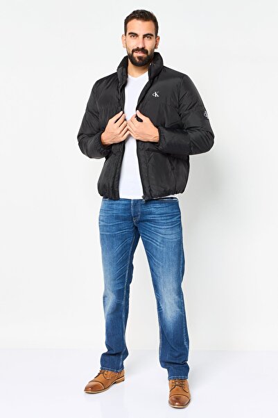 Calvin Klein Jeans Men Brand Logo Puffer Jacket, Black