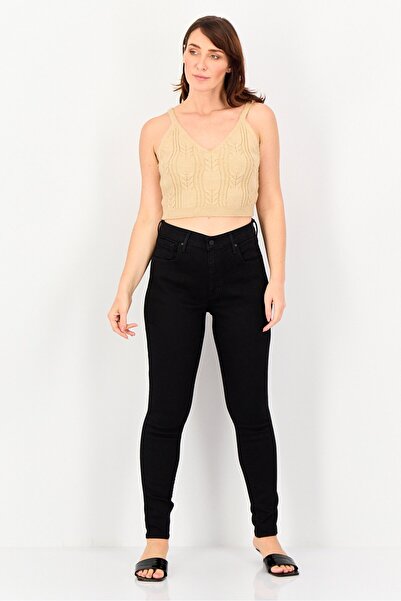 Levi's Women Super Skinny Fit High Waist Solid Stretchable Denim, Black