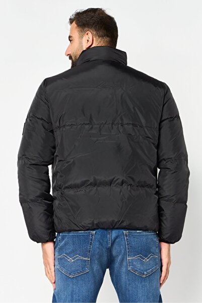 Calvin Klein Jeans Men Brand Logo Puffer Jacket, Black