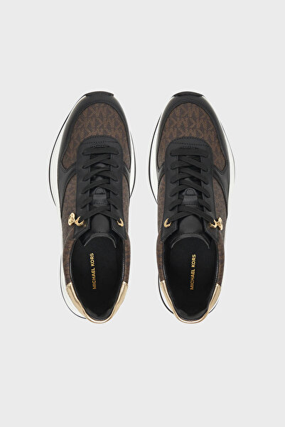 Michael Kors Deri Karışımlı Kalın Tabanlı Logolu Sneaker Ayakkabı 43F5ARFS2L200 AYAKKABI 43F5A