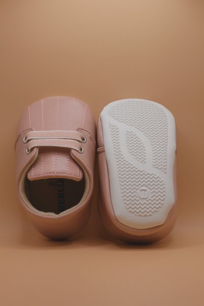 BEBLUXBABY Baby Girl Embroidered/Elastic Shoes