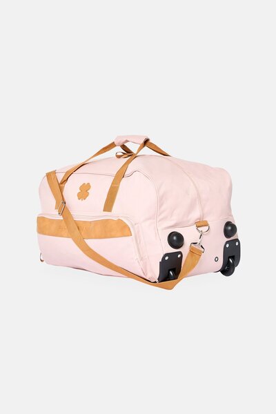 LUCKY BRAND Brand Logo Rolling Duffle Bag, Pastel Pink