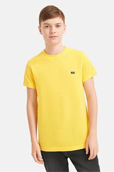 Levi's Kids Boy Short Sleeve Brand Logo T-Shirt, Yellow