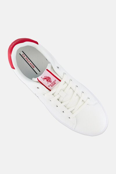 U.S. Polo Assn. Men Lace Up Casual Shoes, White