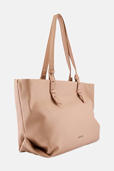 LASOCKI Women Brand Logo Shoulder Bag, Dusty Pink