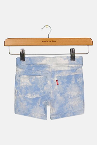 Levi's Toddlers Girl Tie Dye Basic Shorts, Blue Combo