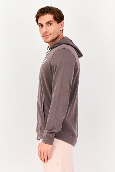 Under Armour Men Loose Fit Long Sleeve Outdoor Hoodie, Dark Grey