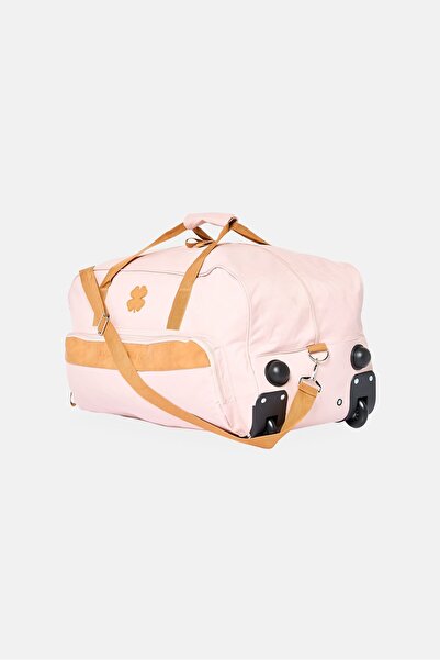 LUCKY BRAND Brand Logo Rolling Duffle Bag, Pastel Pink