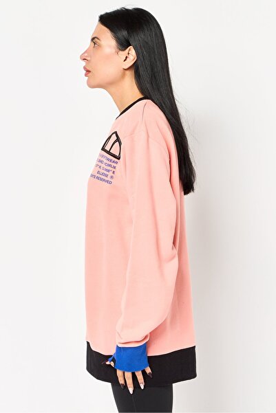 Ellesse Women Sportswear Fit Long Sleeves Outdoor Sweatshirt, Coral