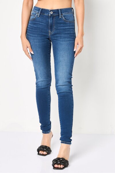 Levi's Women Super Skinny Fit Washed Stretchable Jeans, Blue