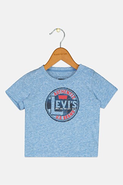 Levi's Toddlers Boy Brand Logo Short Sleeve T-Shirt, Light Blue