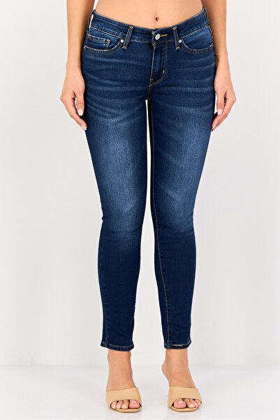 Levi's Women Skinny Fit Washed Denim Jeans, Blue