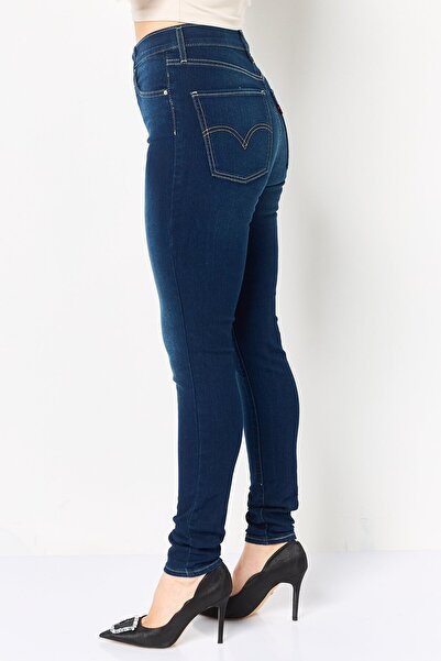 Levi's Women Slim Fit Washed Stretchable Denim, Navy Blue