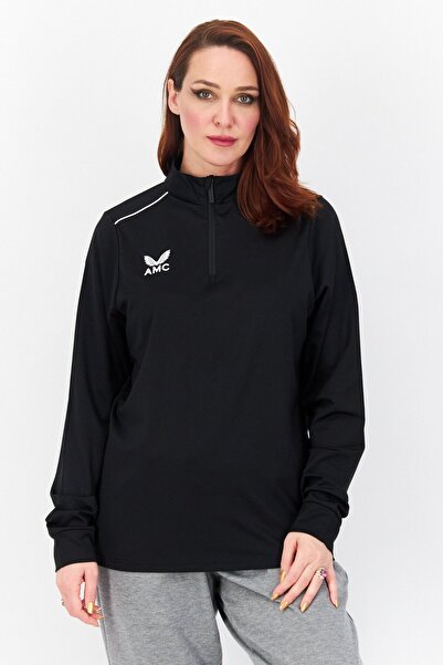 Castore Women Sportswear Fit Long Sleeve Brand Logo Training Sweatshirt, Black