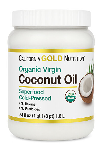 California Gold Nutrition زيت جوز الهند البكر العضوي