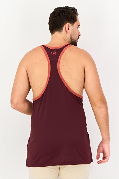 Under Armour Men Dwayne Johnson Loose Fit Sleeveless Training Top, Maroon