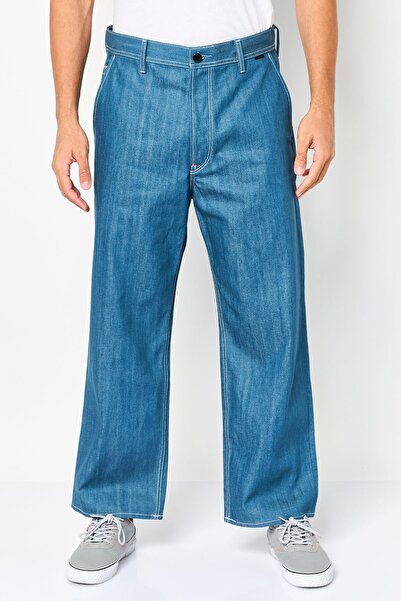 G-STAR RAW Men Straight Fit Washed Non-Stretchable Denim, Blue