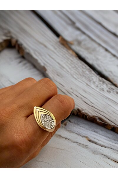 Bo Takı ve Aksesuar خاتم قابل للتعديل من ماركة زيركون ستون