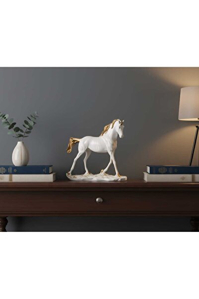 CURCUNA HEDİYELİK Yürüyen At Polyester Biblo